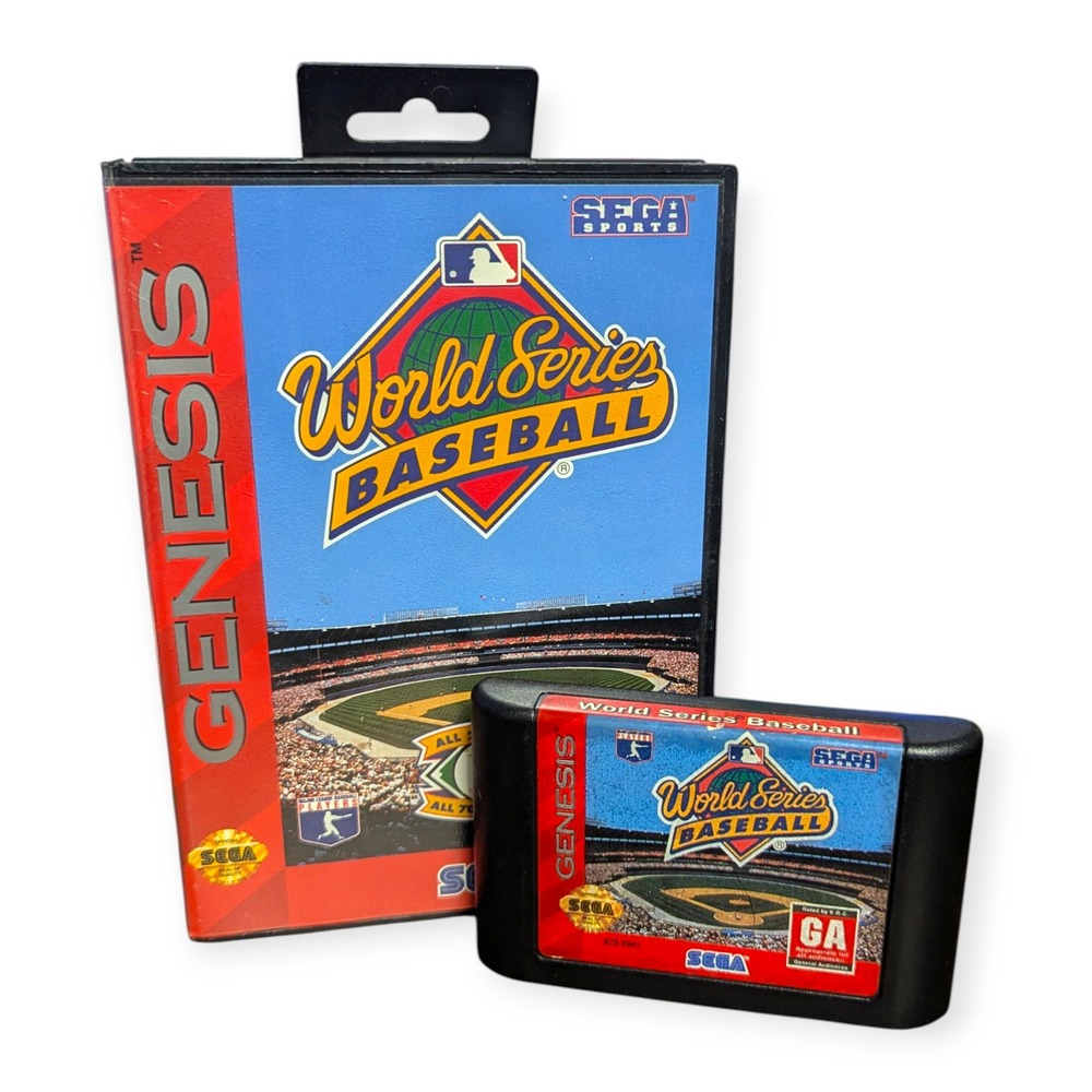 World Series Baseball Sega Genesis 1994 MLB Sports‎ Game with Case